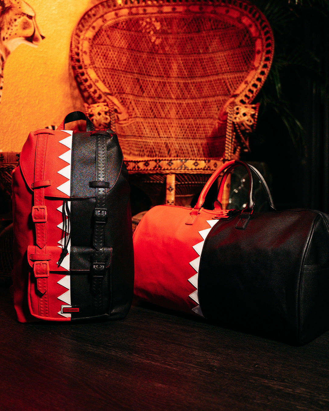 VERTICAL SHARK CUT & SEW DUFFLE